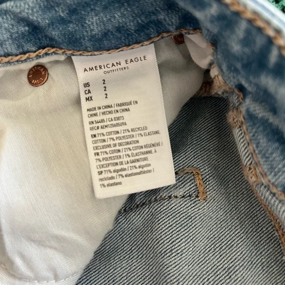 AE 8" Dreamy Drape Stretch Low-Rise Baggy Jort - Picture 3 of 6